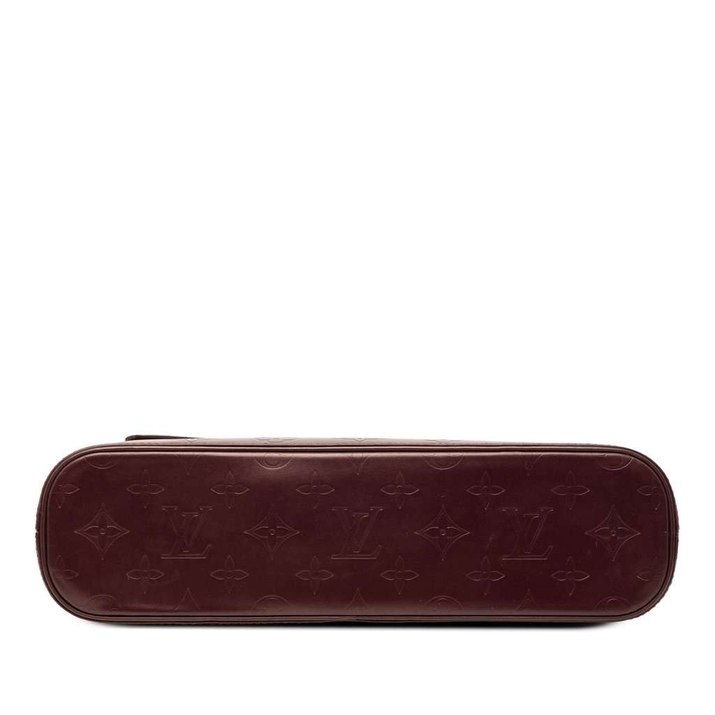 Louis Vuitton Monogram Mat Alston Red Leather Very good - Inside View
