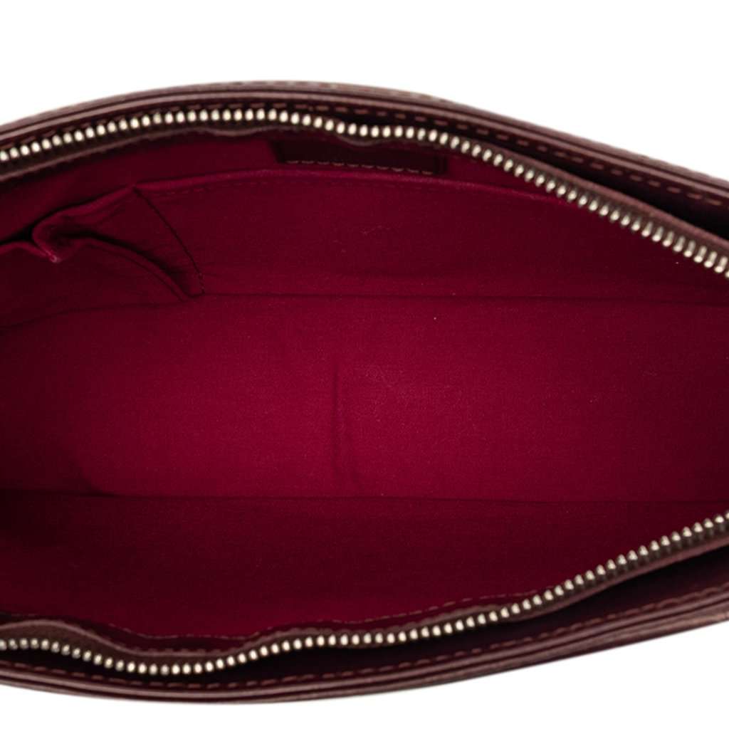 Louis Vuitton Monogram Mat Alston Red Leather Very good - Model View