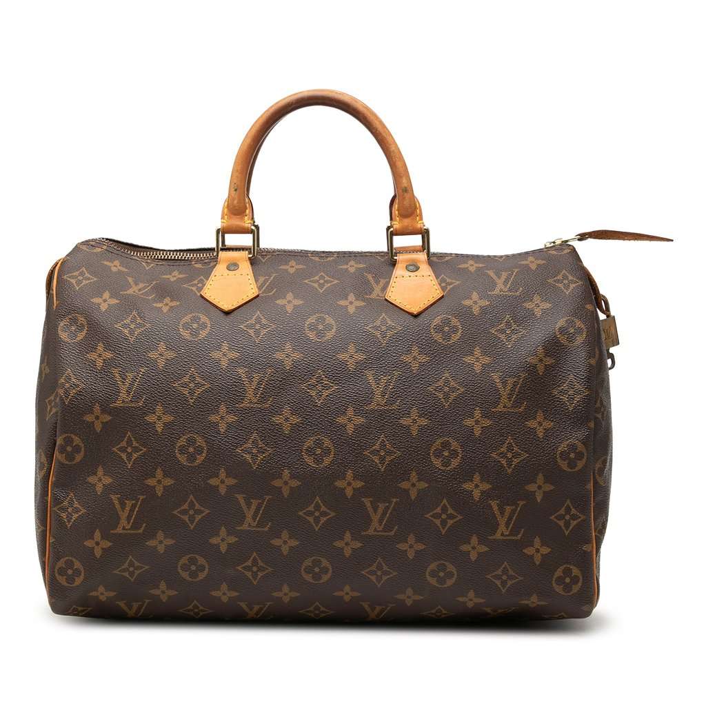 Louis Vuitton Monogram Speedy 35 Brown Very good condition - Front View