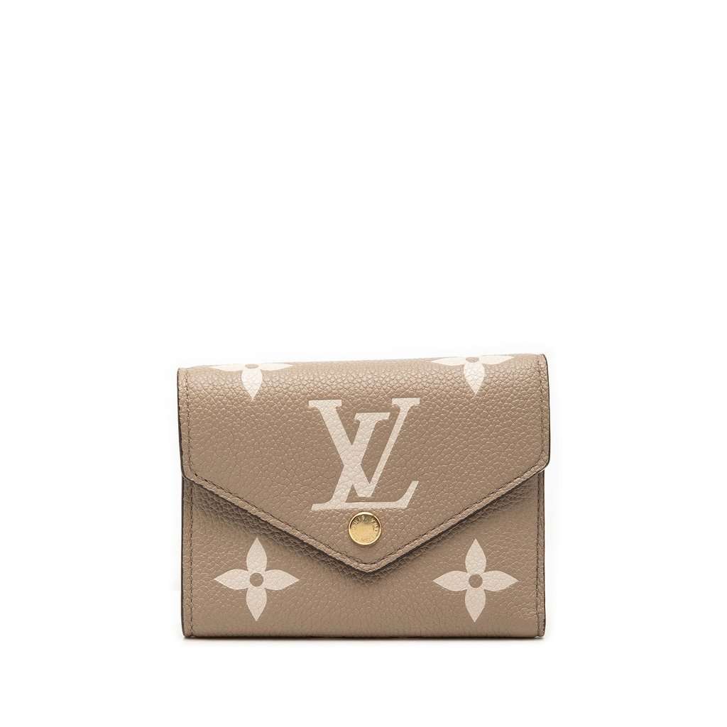 Louis Vuitton Monogram Empreinte Giant Victorine Wallet Beige Leather Very good - Front View