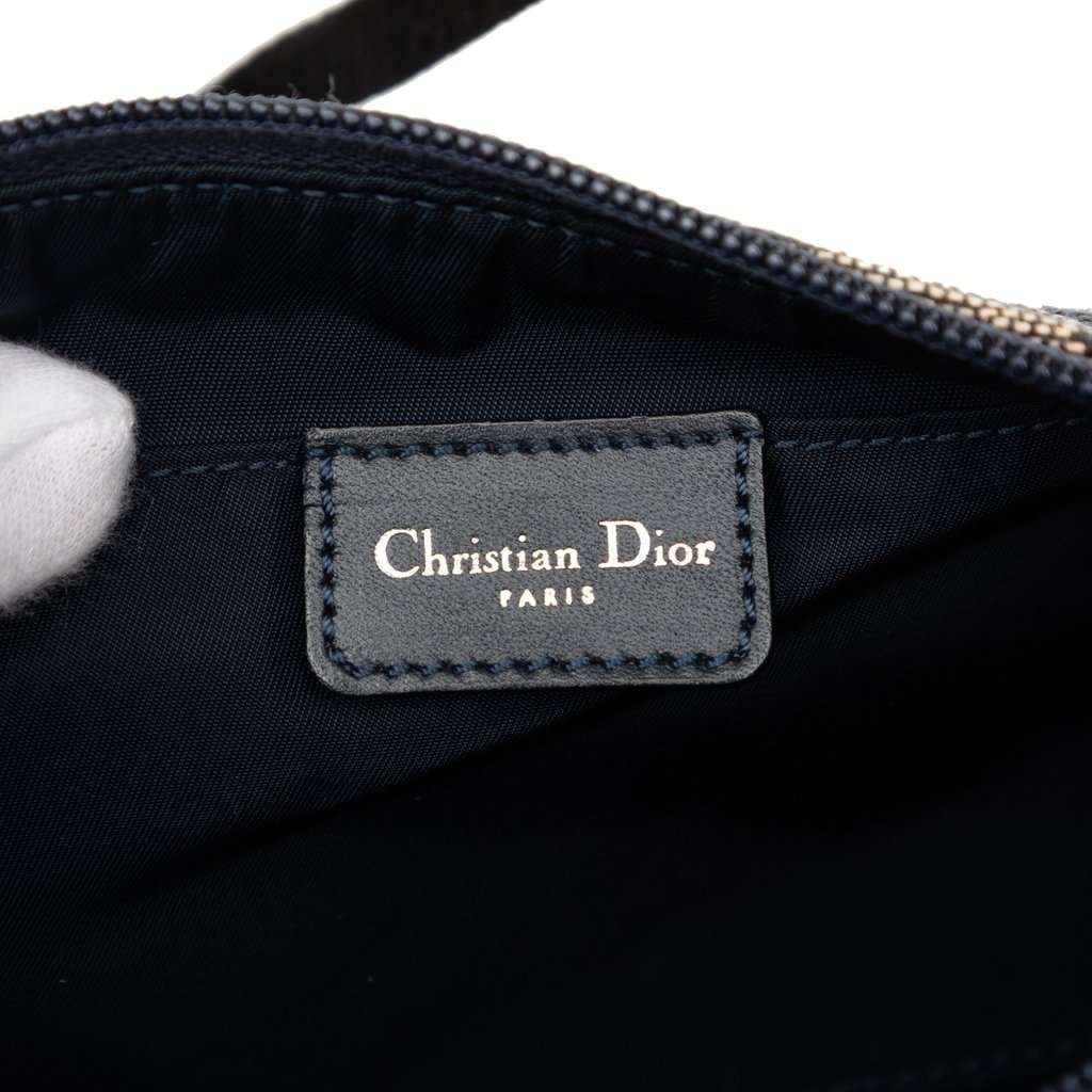 Dior Oblique Canvas Shoulder Bag Blue Very good condition - Box View