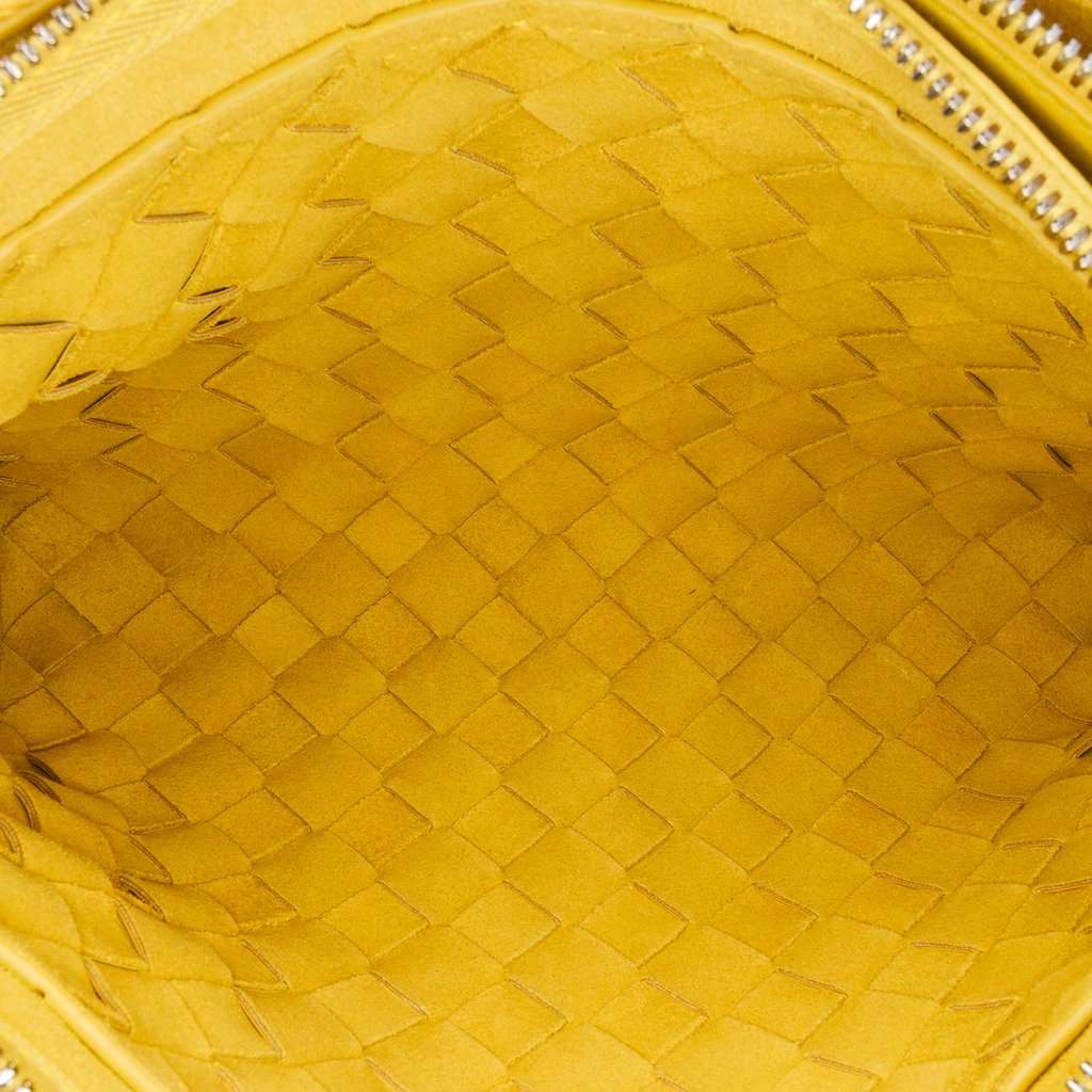 Bottega Veneta Nappa Intrecciato Duo Crossbody Yellow Leather Very good - Model View