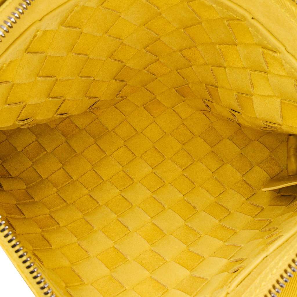 Bottega Veneta Nappa Intrecciato Duo Crossbody Yellow Leather Very good - Box View