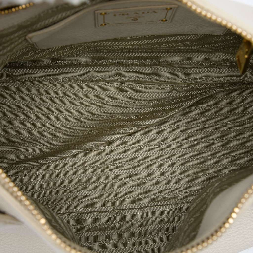 Prada Vitello Daino Zip Top Convertible Tote MultiColor Leather Very good - Model View