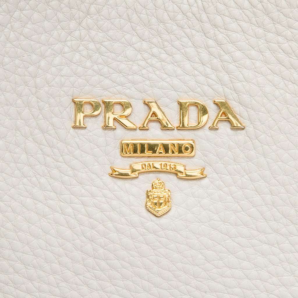 Prada Vitello Daino Zip Top Convertible Tote MultiColor Leather Very good - Box View