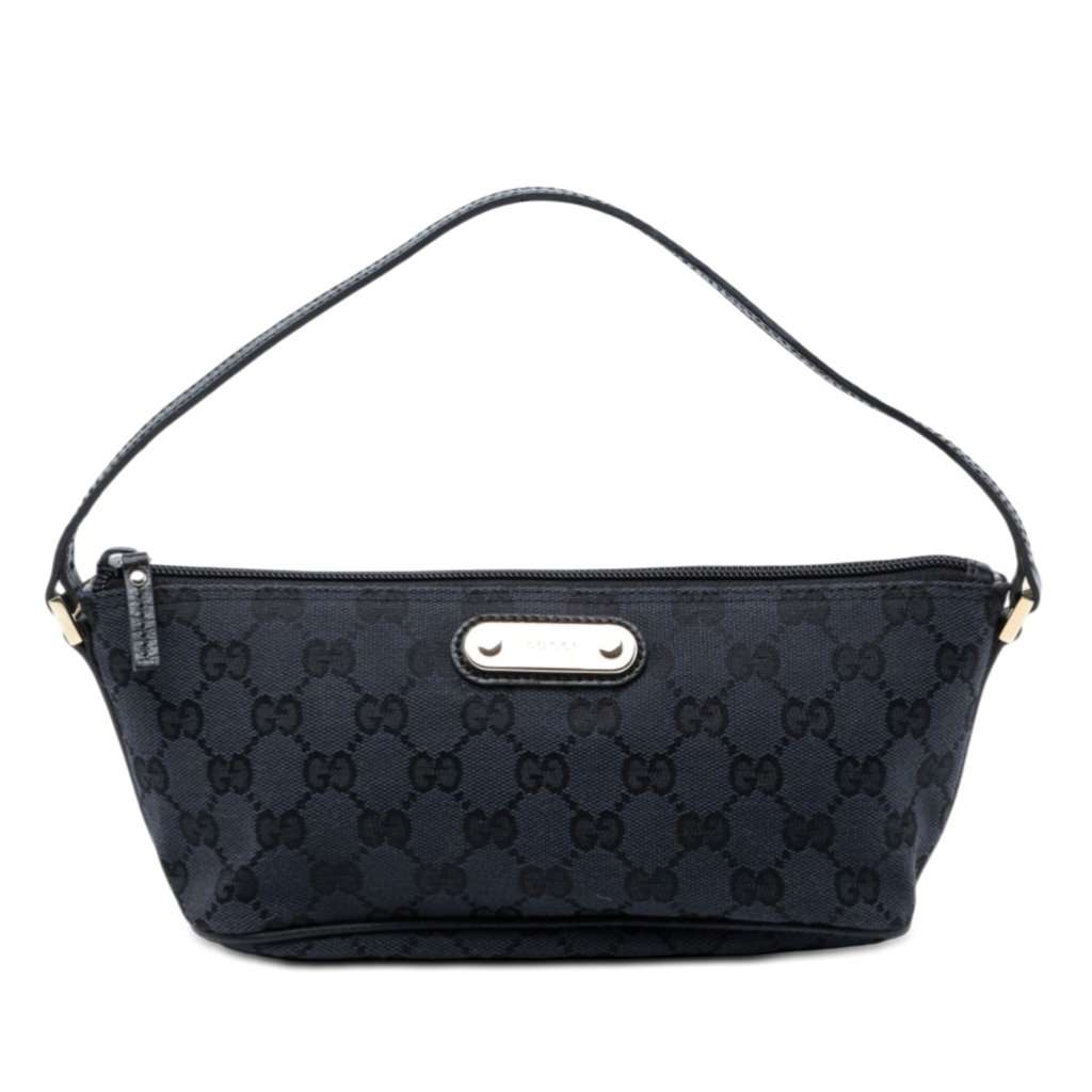 Gucci GG Canvas Boat Blue Very good condition - Front View
