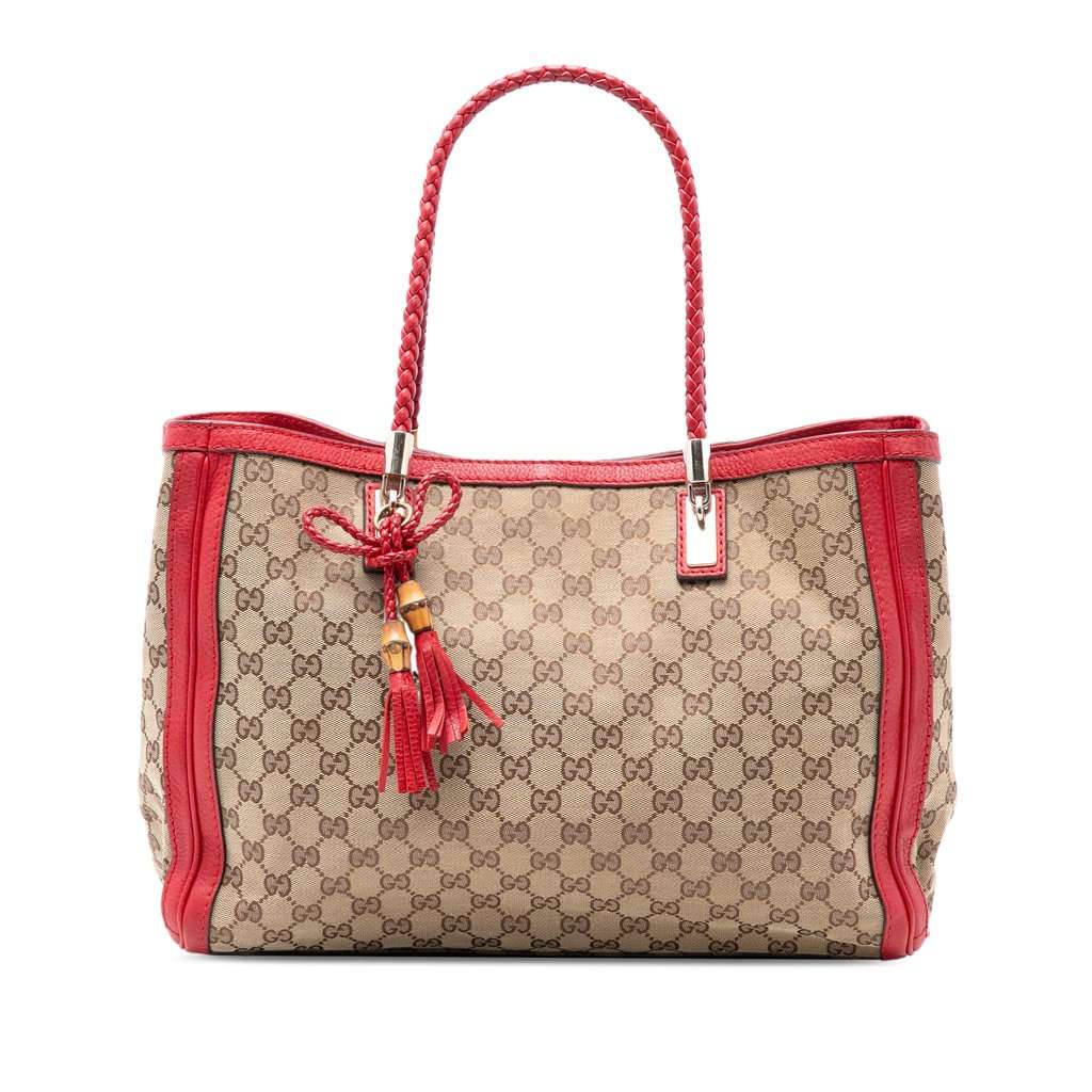 Gucci Medium GG Canvas Bella Tote Beige Very good condition - Front View