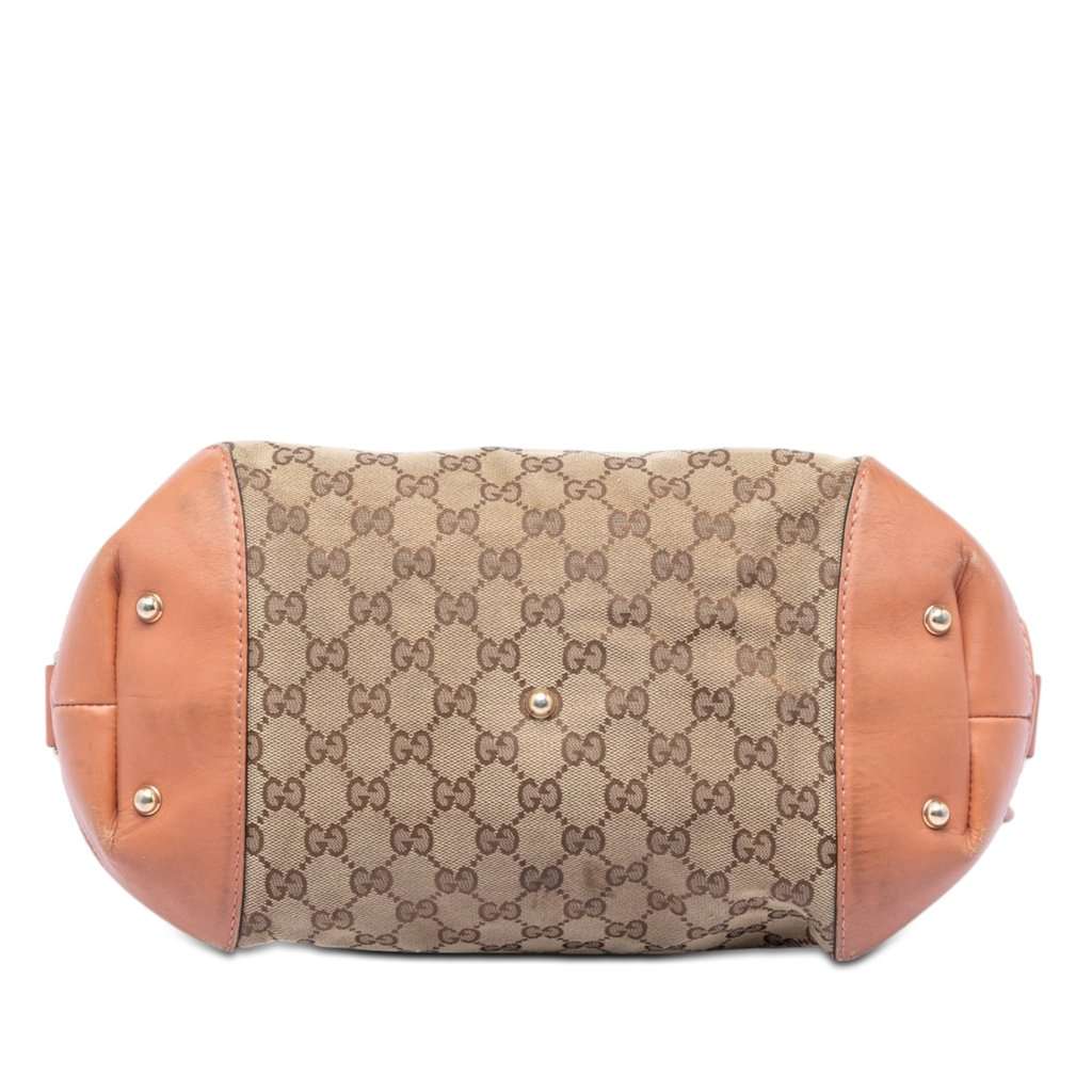 Gucci GG Canvas Heart Bit Satchel Beige Very good condition - Inside View