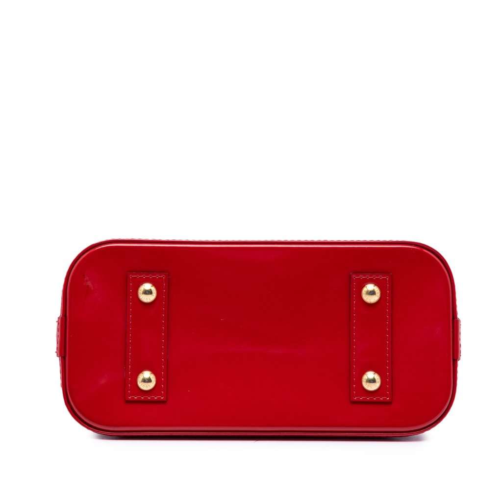 Louis Vuitton Monogram Vernis Alma BB Red Leather Very good condition - Inside View