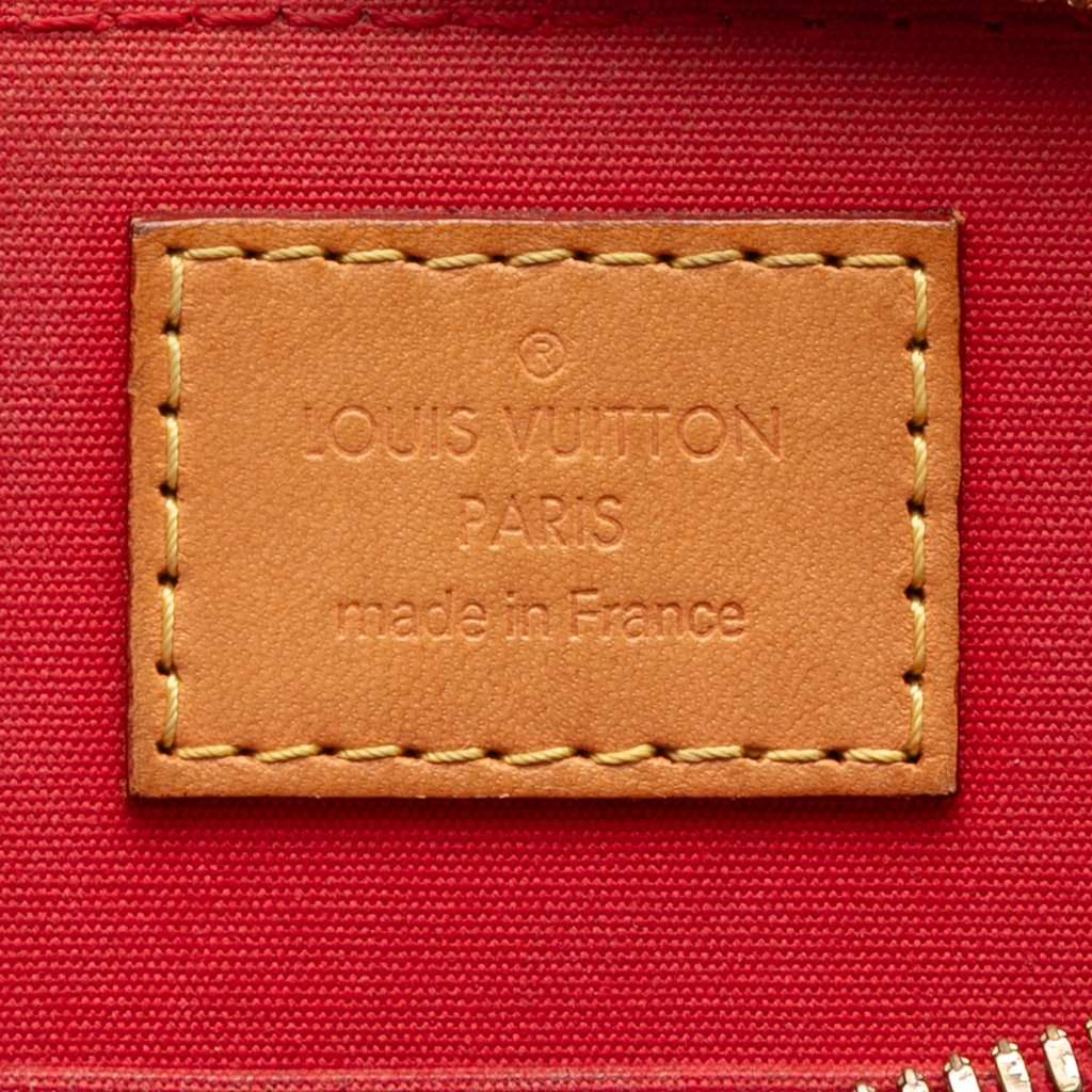 Louis Vuitton Monogram Vernis Alma BB Red Leather Very good condition - Box View