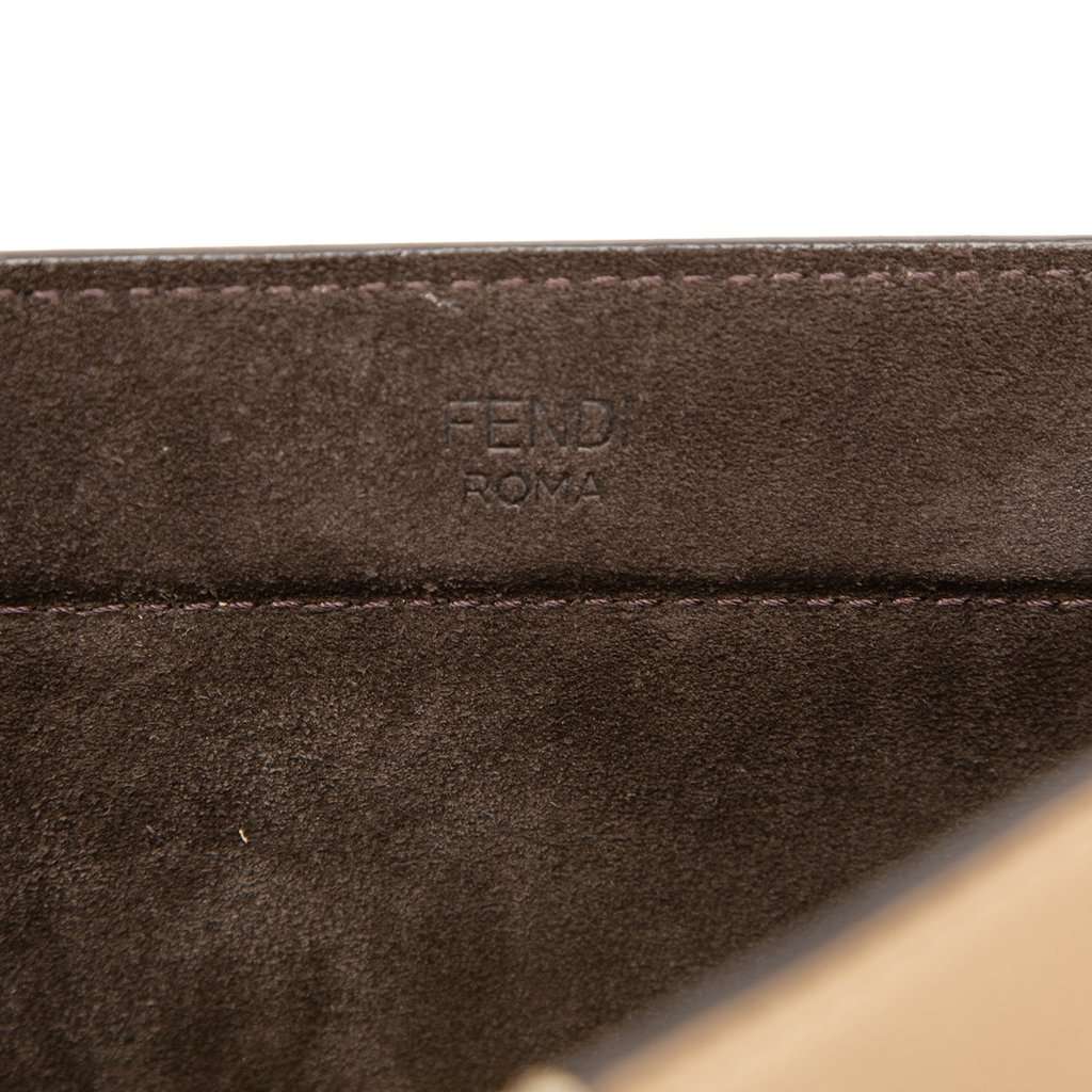 Fendi Medium Bicolor Smooth Calfskin Flip Tote Yellow Leather Very good condition - Box View