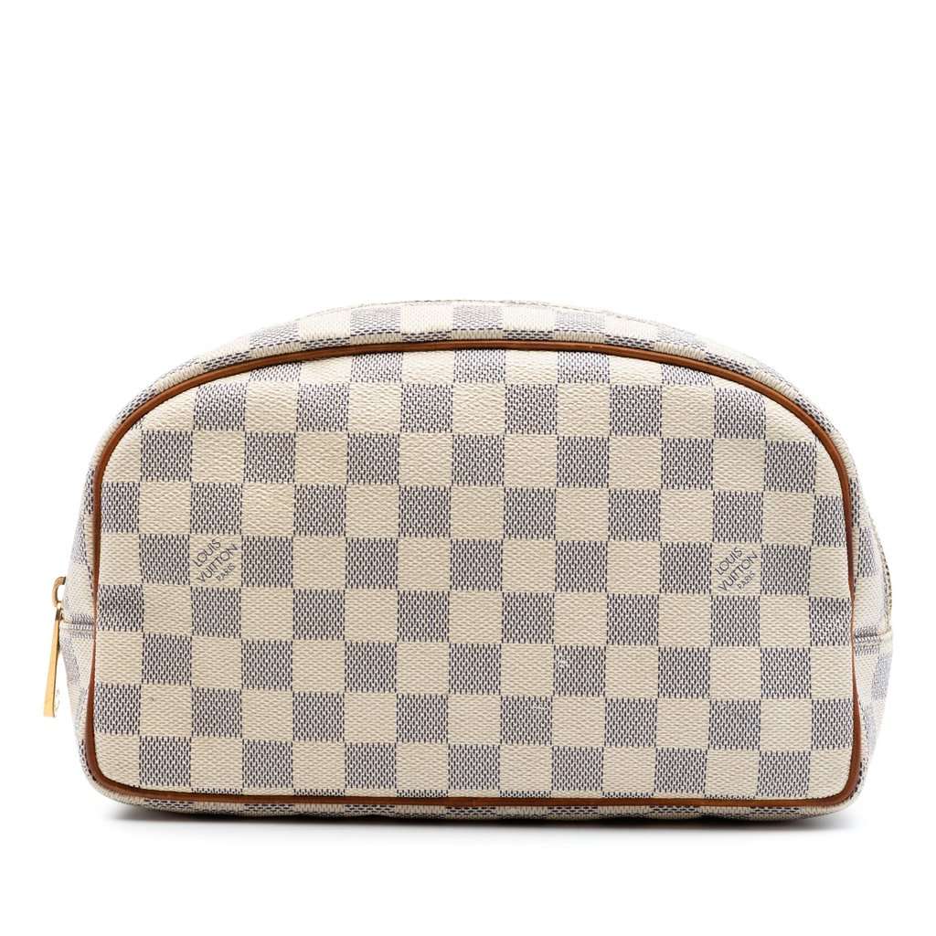 Louis Vuitton Damier Azur Toiletry Pouch 25 White Very good condition - Front View