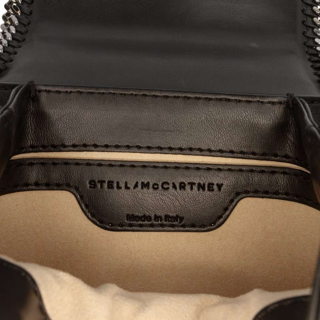 Stella McCartney Woven Falabella Box Crossbody Black Very good condition - Box View