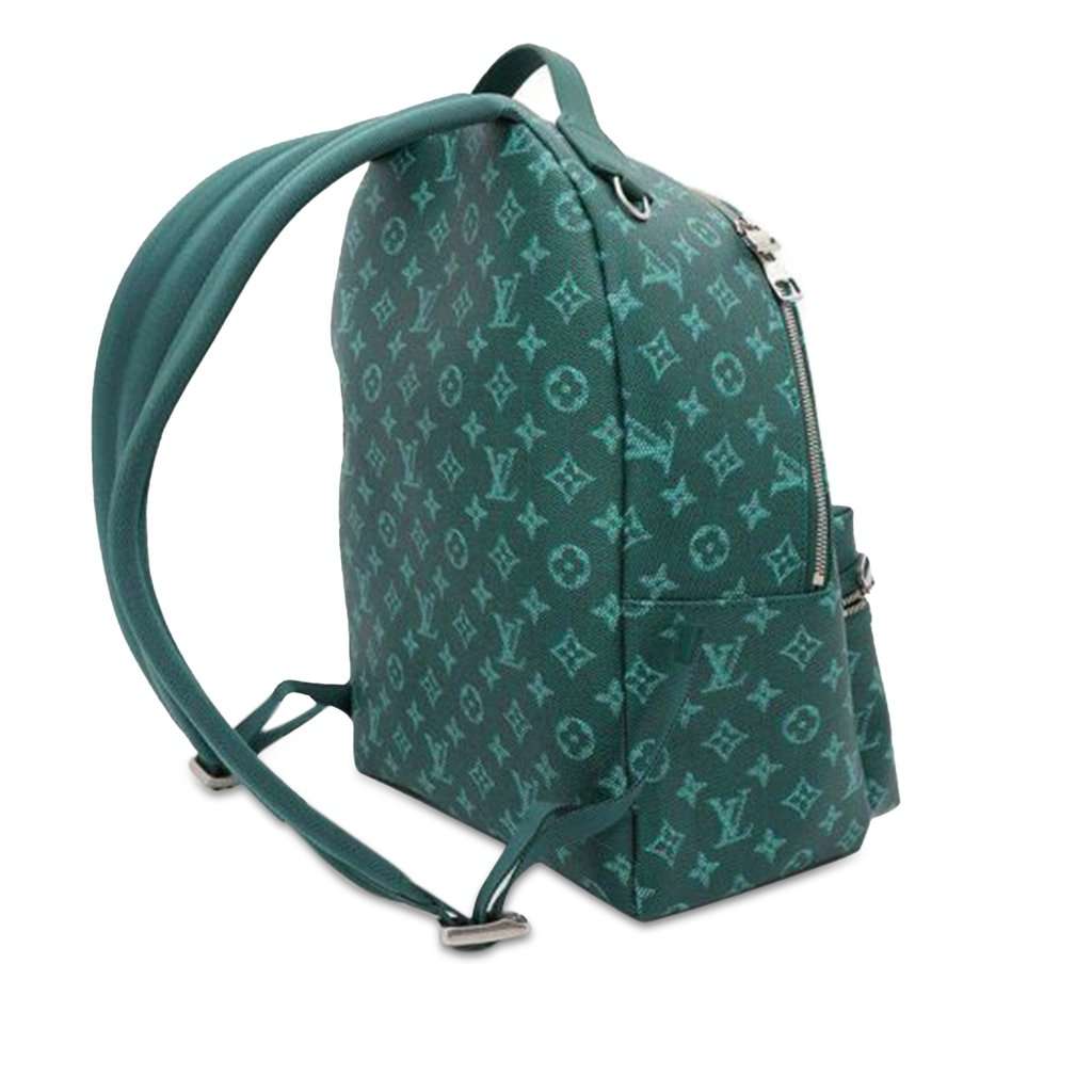 Louis Vuitton Monogram Heritage Discovery Backpack PM Green Canvas Very good - Back View