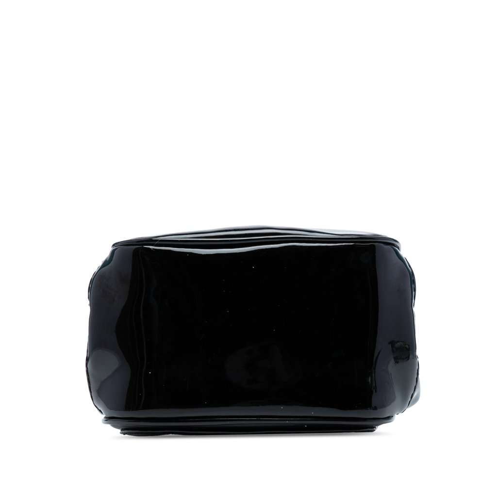 Chanel CC Patent Flap Crossbody Black Leather Very good - Inside View