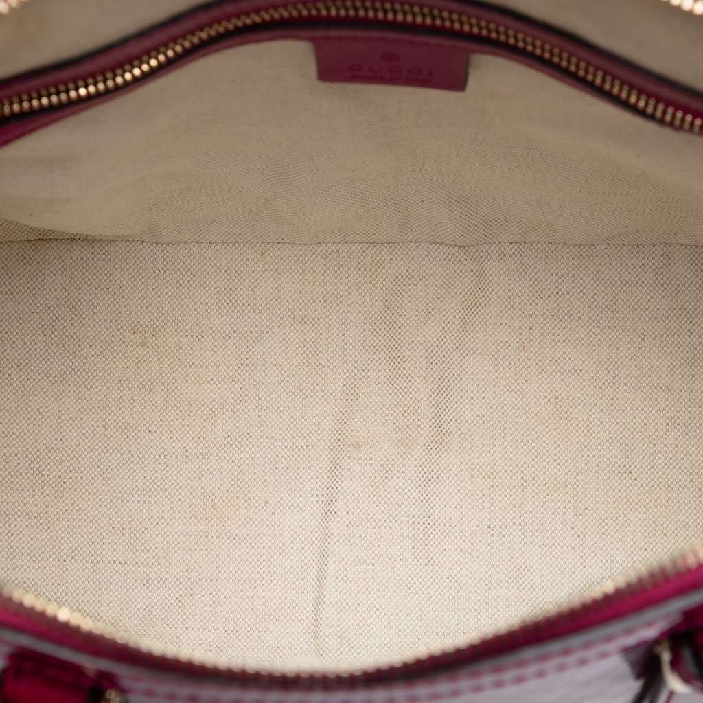 Gucci Small Microguccissima Patent Nice Dome Satchel Pink Leather Very good condition - Model View
