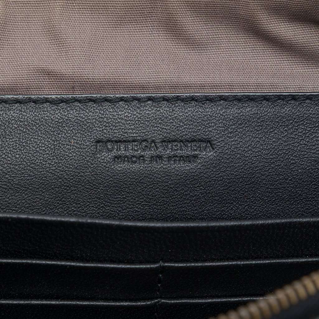 Bottega Veneta Nappa Intrecciato Clutch Black Leather Very good - Box View