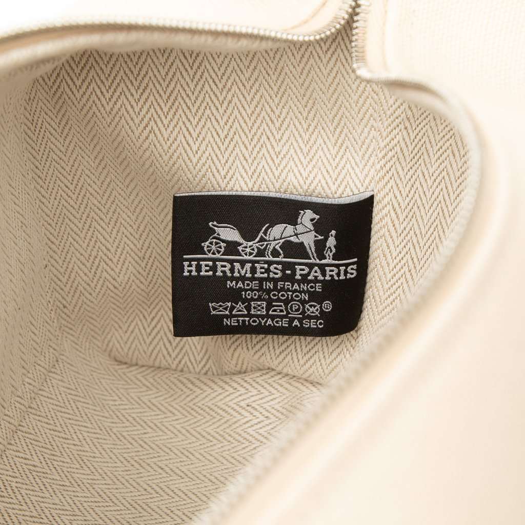Hermès Small Toile Bride A Brac H Pavillon Case Brown Very good - Box View
