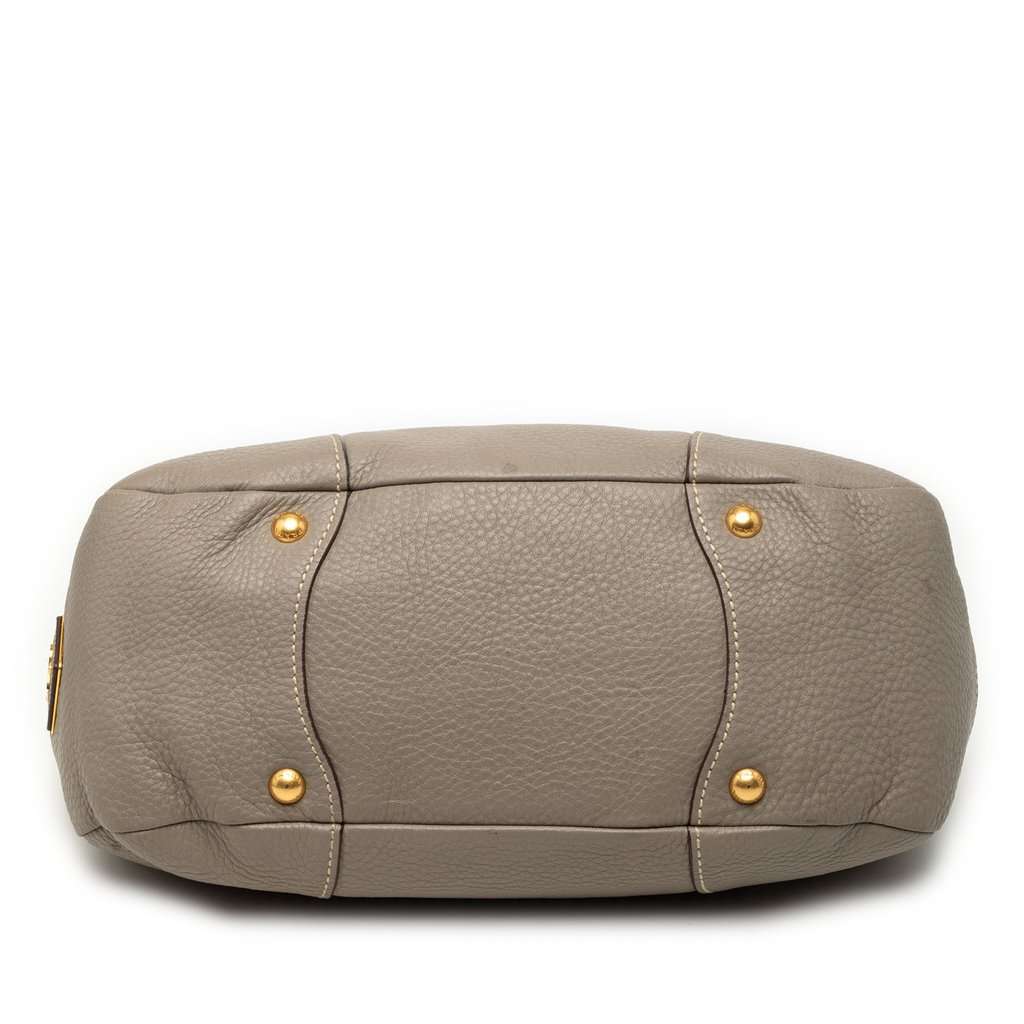 Prada Vitello Daino Shoulder Bag Brown Leather Very good - Inside View