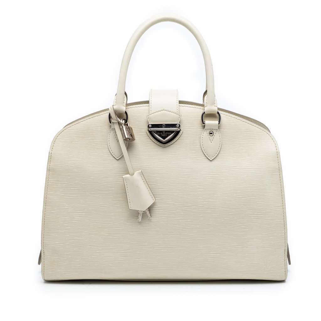 Louis Vuitton Epi Pont Neuf GM White Leather Very good - Front View