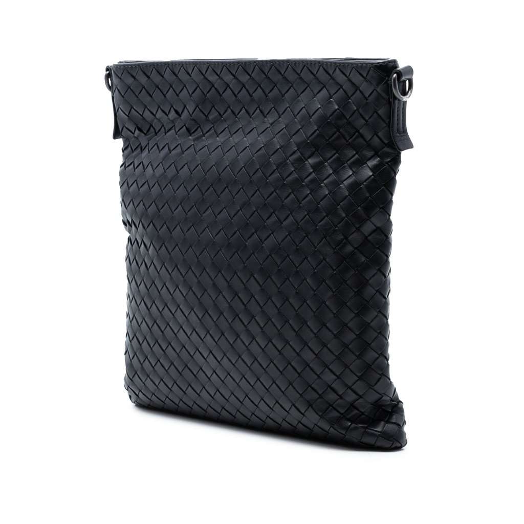 Bottega Veneta Nappa Intrecciato VN Crossbody Black Leather Very good condition - Back View