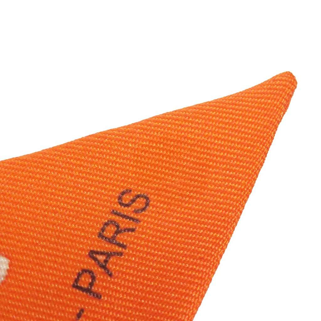 Hermès Kelly En Perles Silk Twilly Scarf Orange Never worn - Back View