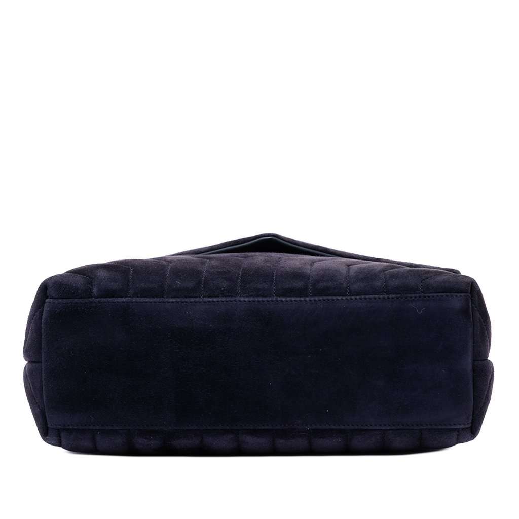 Saint Laurent Medium Matelasse Suede Monogram LouLou Shoulder Bag Blue Leather Very good - Inside View