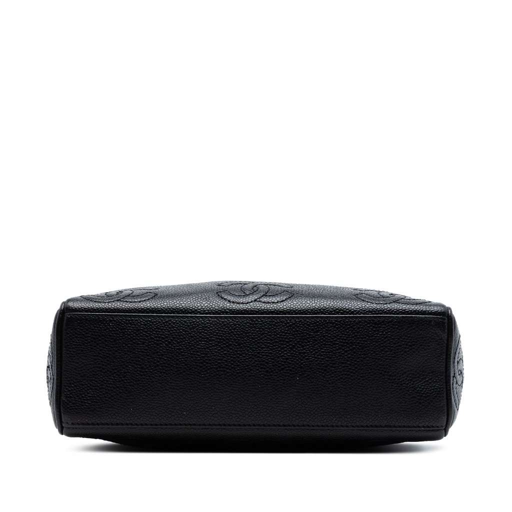 Chanel Triple CC Caviar Tote Black Leather Very good condition - Inside View