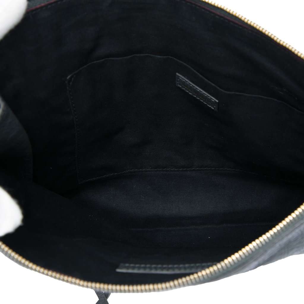 Balenciaga Lambskin Motocross Classic Zip Around Flat Clutch MultiColor Leather Very good - Model View
