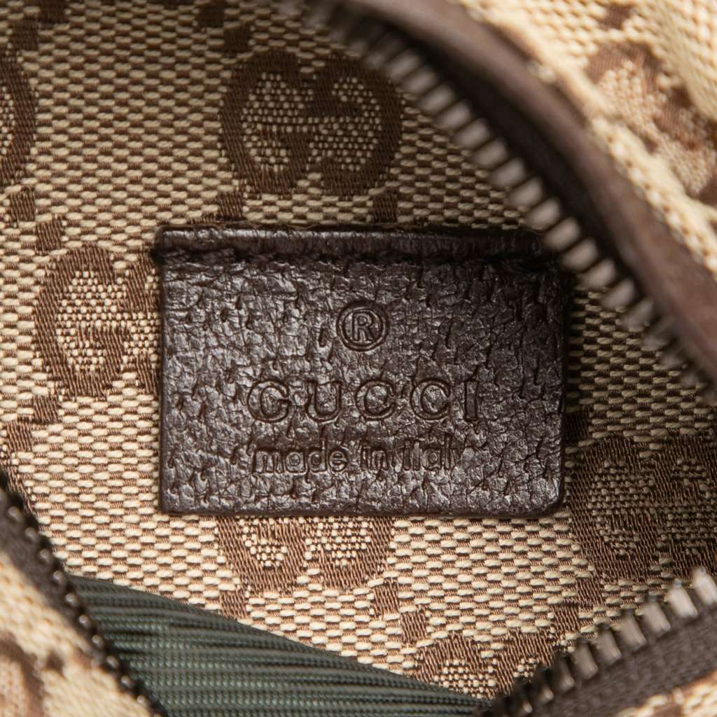Gucci GG Canvas Double Pocket Belt Bag Beige Very good condition - Box View