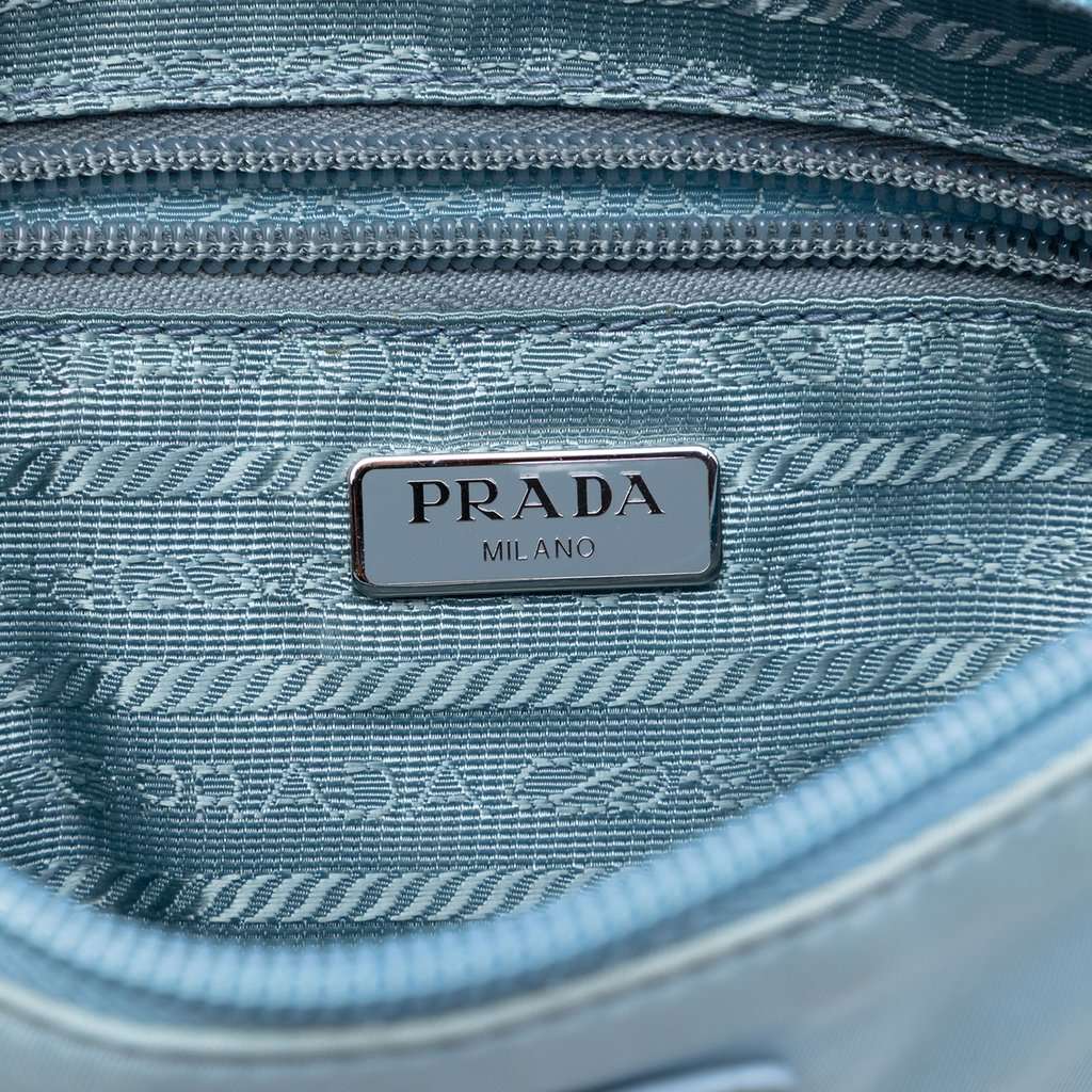 Prada Tessuto Pochette Blue Very good condition - Box View