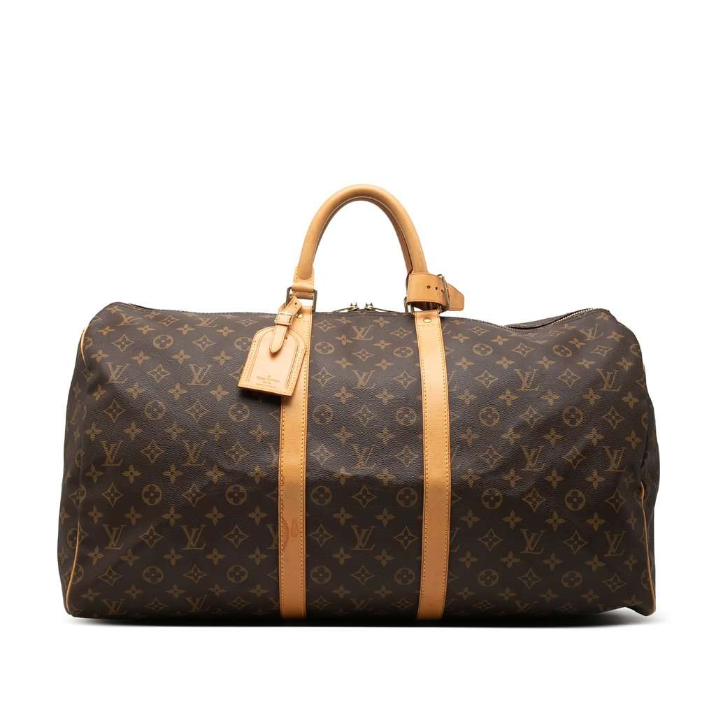 Louis Vuitton Monogram Keepall 55 Brown Good condition - Front View