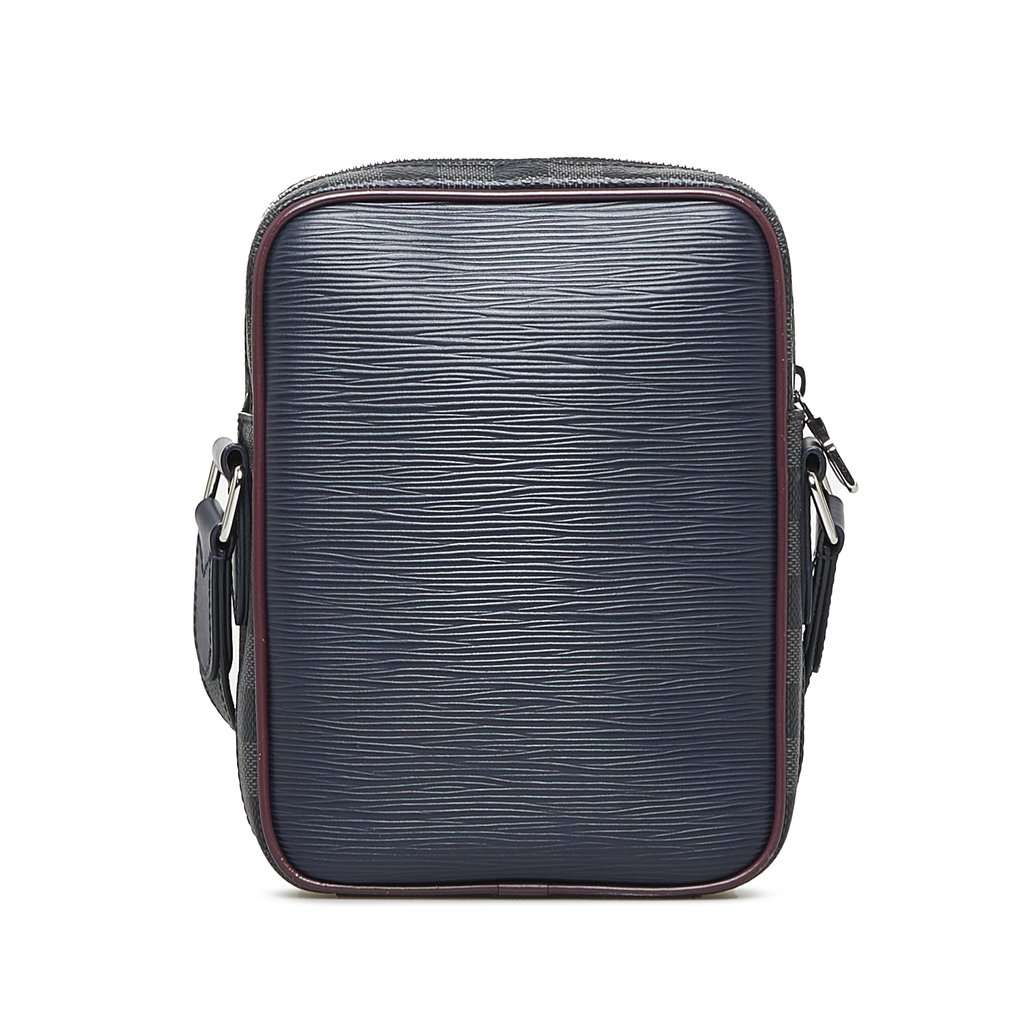 Louis Vuitton Epi Damier Graphite Danube Slim Black Leather Very good - Inside View