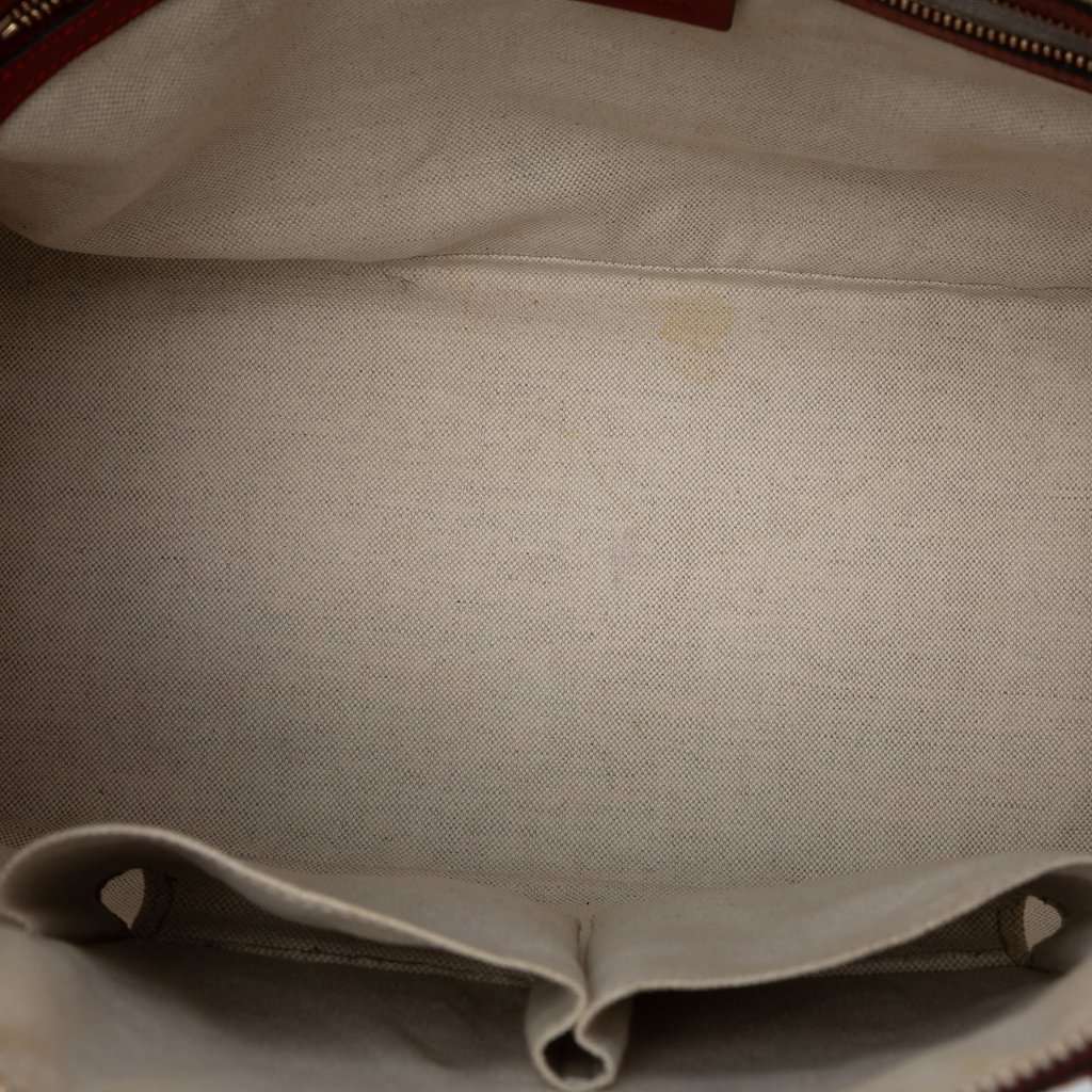 Gucci Large Microguccissima Patent Nice Dome Satchel Red Leather Very good - Model View