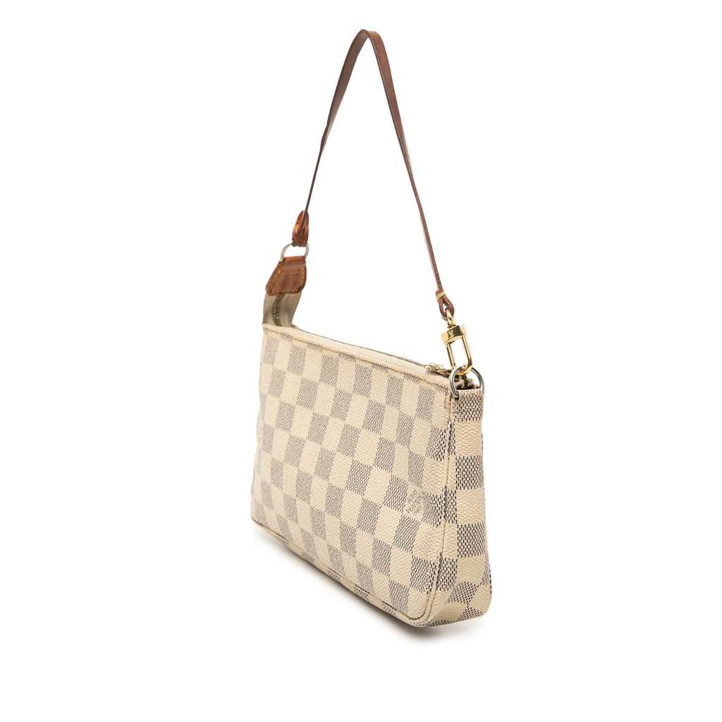 Louis Vuitton Damier Azur Pochette Accessoires White Very good condition - Back View
