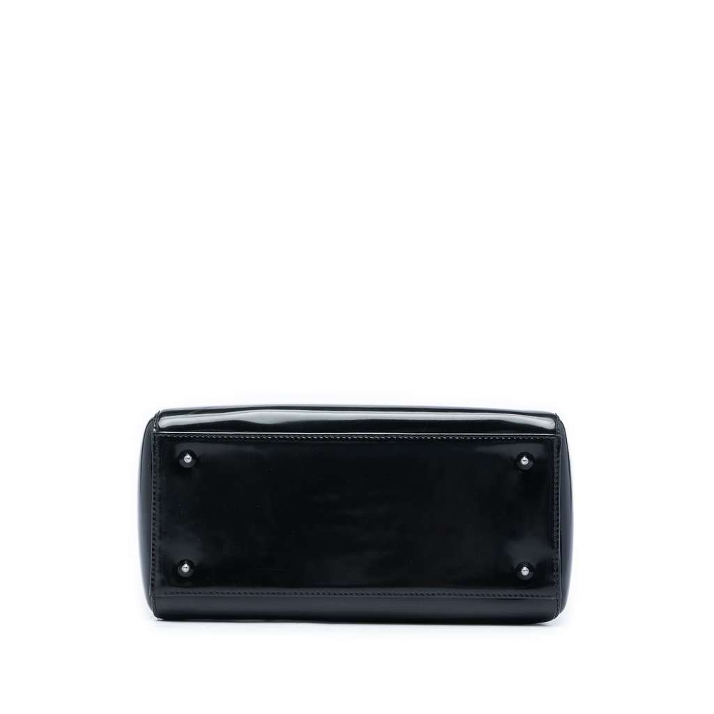 Dior Medium Patent Lady Dior Black Leather Very good condition - Inside View