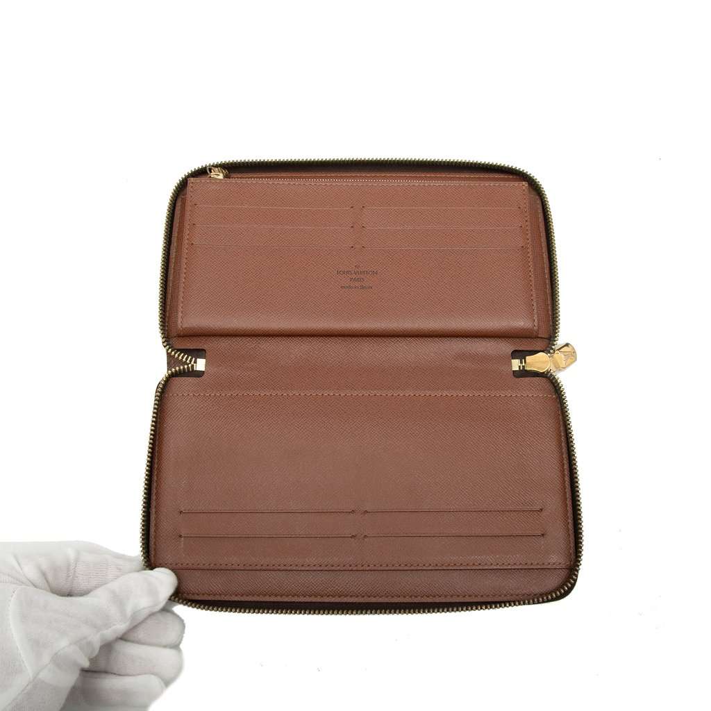 Louis Vuitton Monogram Zippy Organizer Wallet Brown Very good condition - Model View