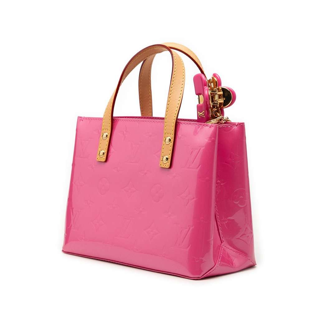 Louis Vuitton Monogram Vernis Hairclip Reade PM Pink Leather Very good - Back View