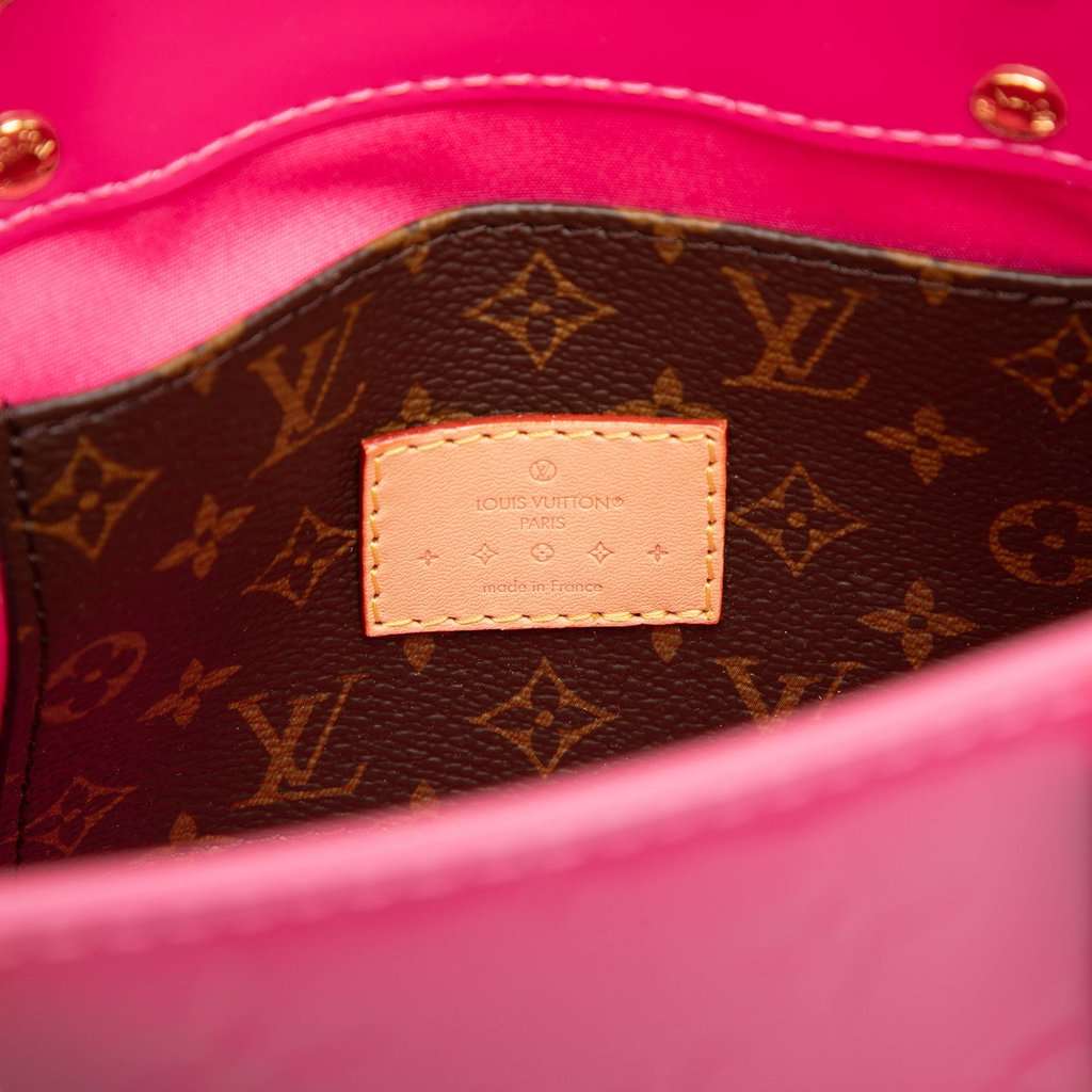 Louis Vuitton Monogram Vernis Hairclip Reade PM Pink Leather Very good - Box View