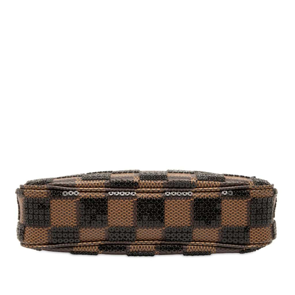Louis Vuitton Damier Ebene Sequins Mini Pochette Accessoires Brown Very good - Inside View