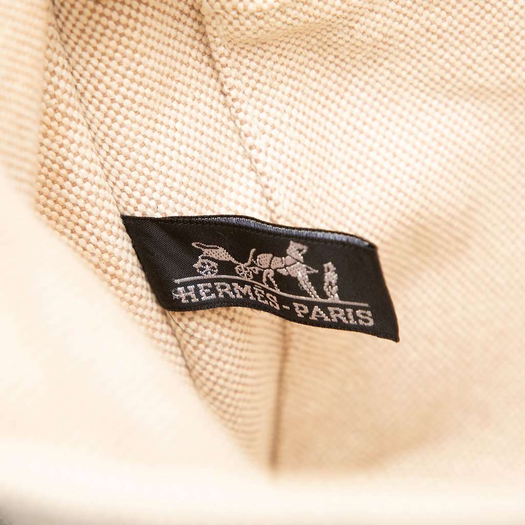 Hermès Canvas Fourre Tout Besace MM Beige Very good condition - Box View