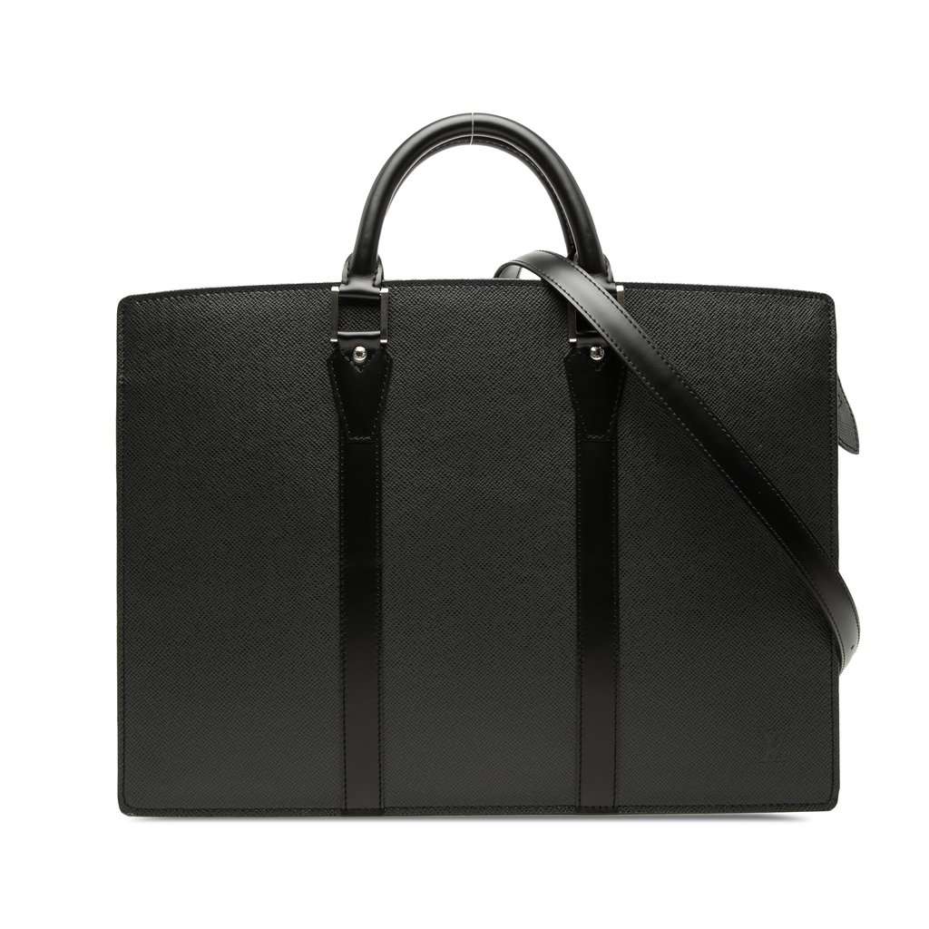 Louis Vuitton Taiga Lozan Black Leather Very good condition - Front View