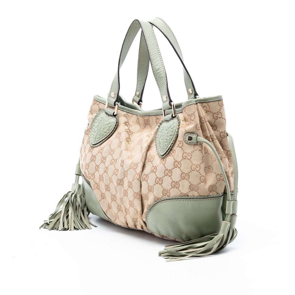 Gucci Small GG Canvas Tribeca Tote Beige Very good - Back View