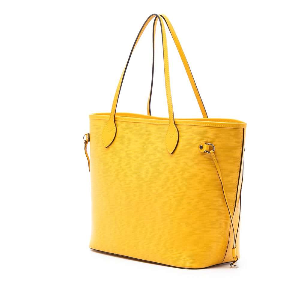 Louis Vuitton Epi Neverfull MM Yellow Leather Very good - Back View