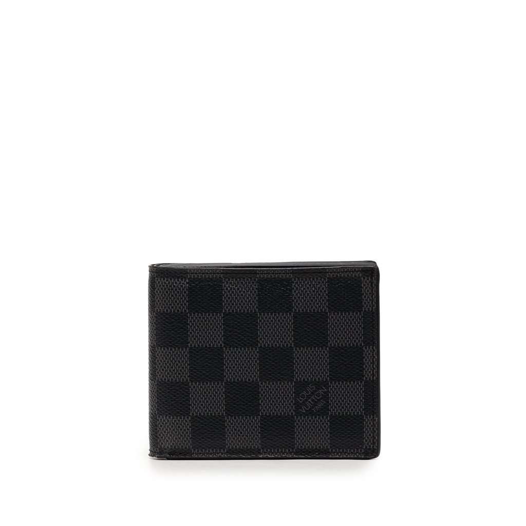 Louis Vuitton Damier Graphite Amerigo Wallet Black Very good condition - Front View