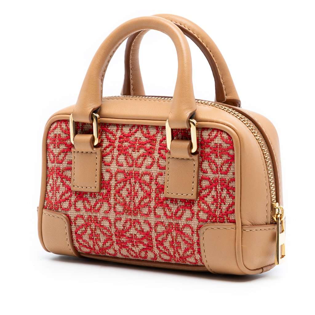 Loewe Nano Canvas Amazona Satchel Brown Very good condition - Back View