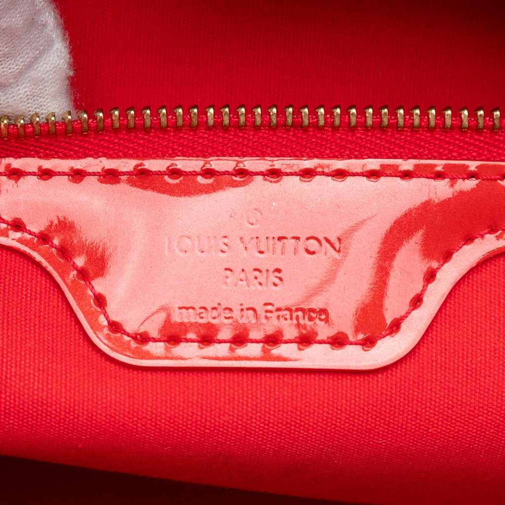 Louis Vuitton Monogram Vernis Wilshire PM Red Leather Very good condition - Box View