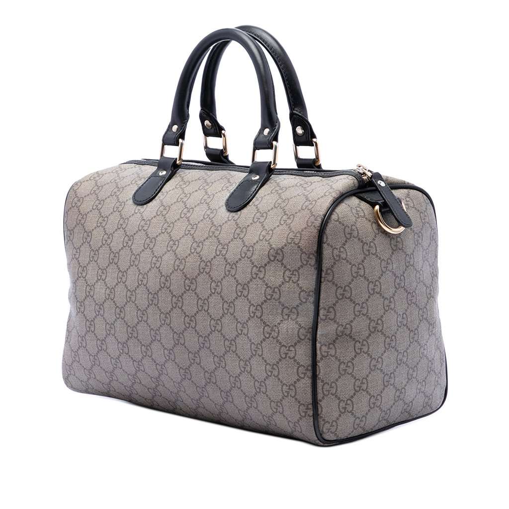 Gucci Medium GG Supreme Italian Flag Joy Boston Bag Beige Very good - Back View