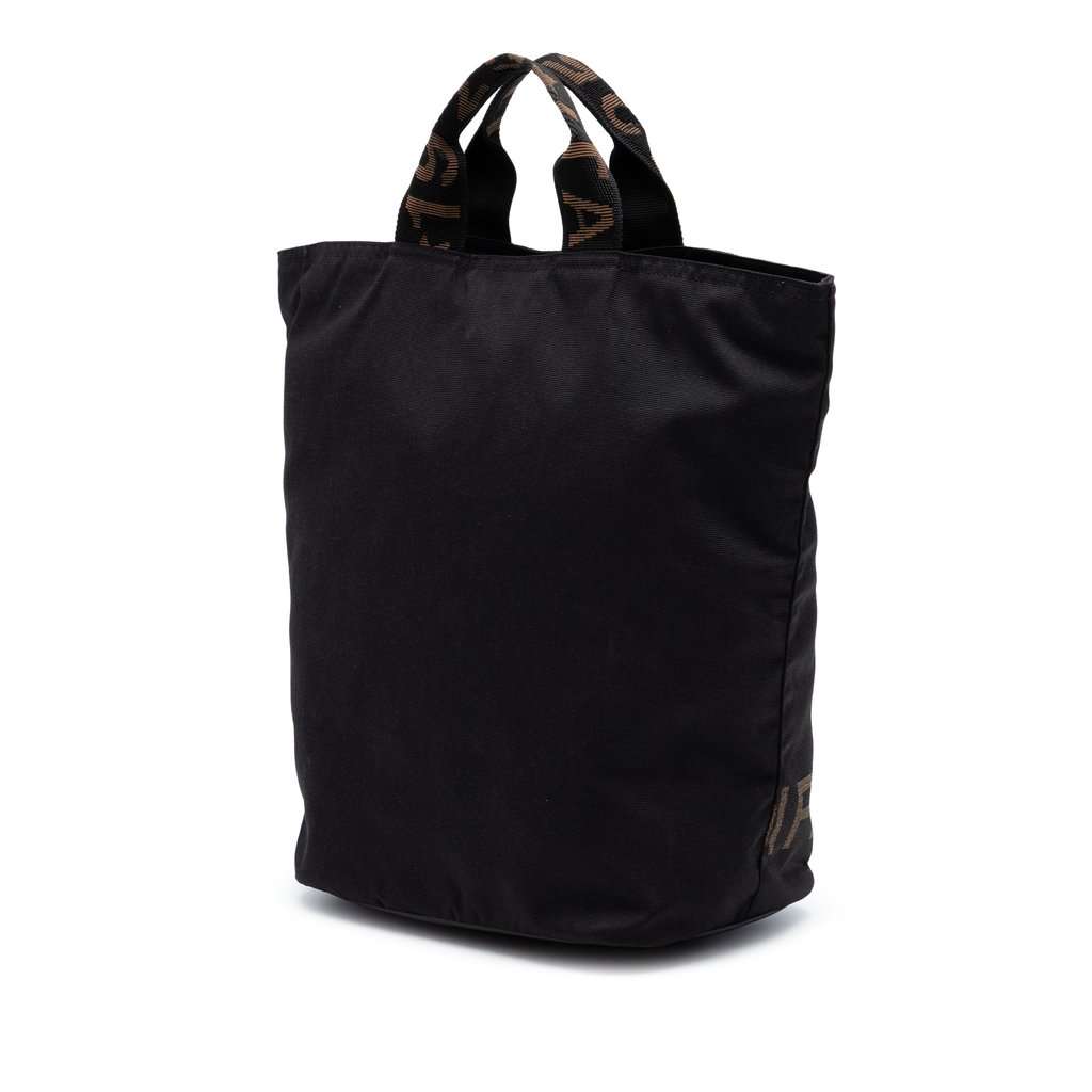 Fendi Nylon Tote Brown Very good condition - Back View