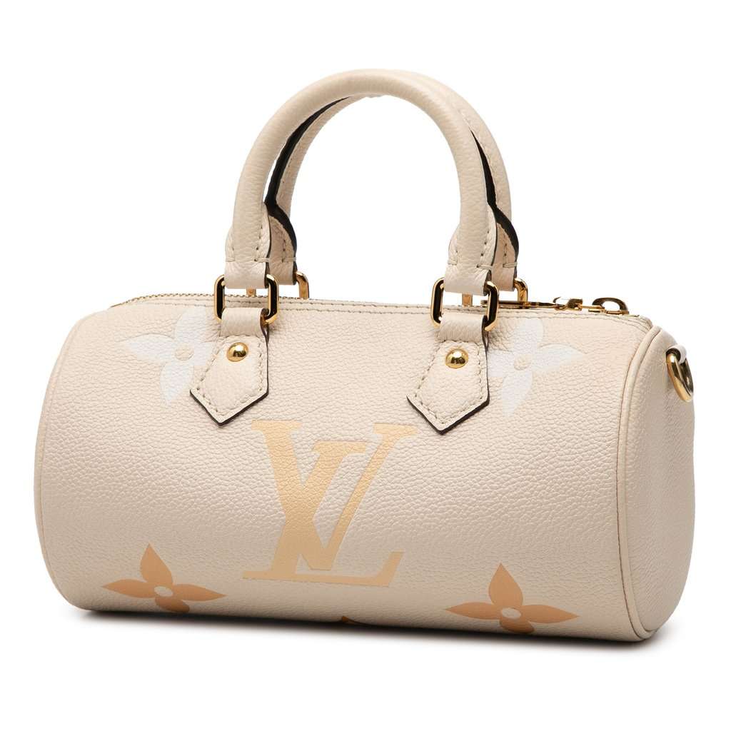 Louis Vuitton Monogram Empreinte Giant By The Pool Papillon BB Beige Leather Very good - Back View